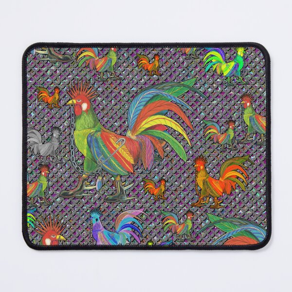 Item preview, Punky Rooster Rings & Purple-4 (FSBG-PMC1) designed and sold by AJLeibengeist.