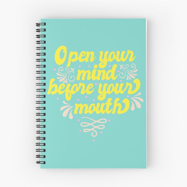 Item preview, Open Your Mind Before Your Mouth Sarcasm Quote designed and sold by Assla ⭐⭐⭐⭐⭐.