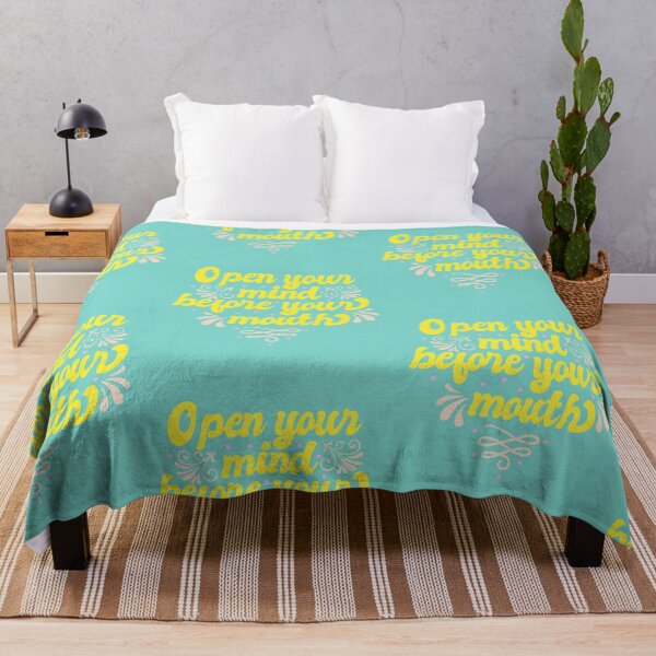 Item preview, Open Your Mind Before Your Mouth Sarcasm Quote designed and sold by Assla ⭐⭐⭐⭐⭐.