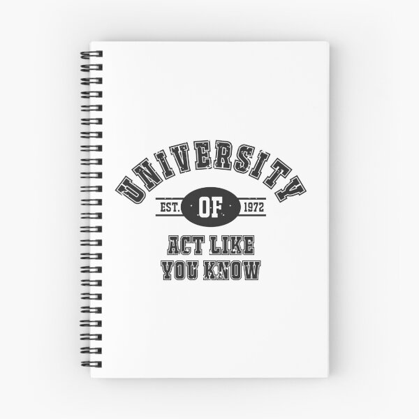 Item preview, University of Act Like You Know designed and sold by Carbon-Fibre Media.