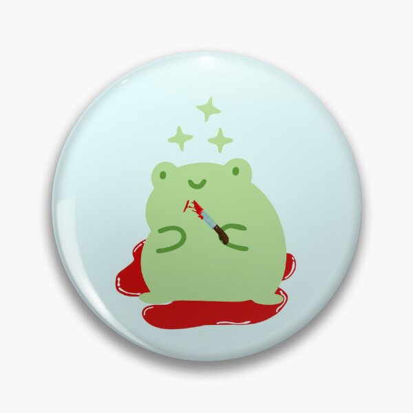 Item preview, Cute Cartoon Kawaii Frog holding knife | adorable knife animals | Japanese Kawaii aesthetic | Kawaii knife Frog | Froggy knife | Chibi kawaii frog and mushrooms designed and sold by Saffire6.