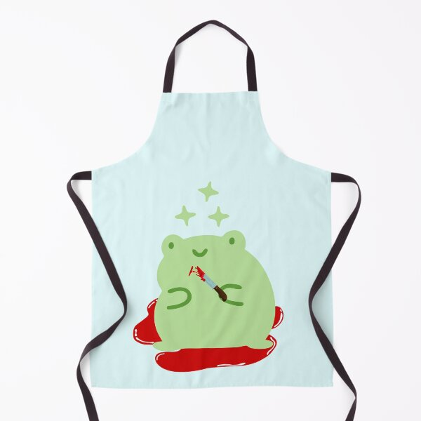 Item preview, Cute Cartoon Kawaii Frog holding knife | adorable knife animals | Japanese Kawaii aesthetic | Kawaii knife Frog | Froggy knife | Chibi kawaii frog and mushrooms designed and sold by Saffire6.
