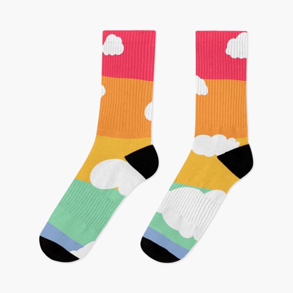 Item preview, Retro Rainbow Colors// Positivity art // Clouds on Ranibow // LGBTQ Colorful pattern designed and sold by Orpaz Harush.