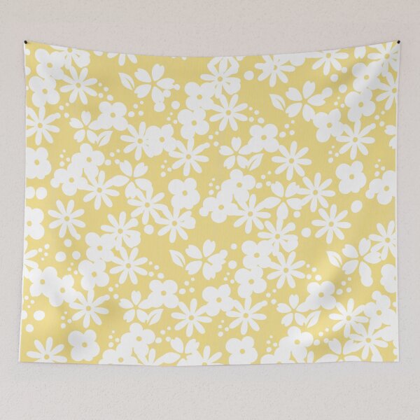 Item preview, Yellow flowers Korean style pattern  designed and sold by Efekan Turker.