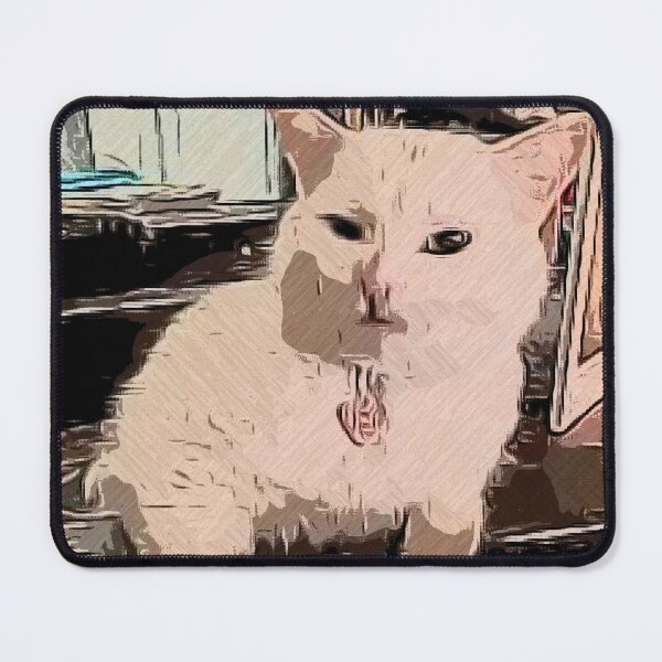 Item preview, Famous Popular meme Cat OIL PAINTING style Artwork (Black) designed and sold by M-Osamah.