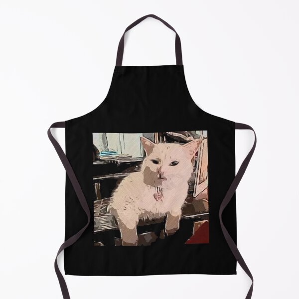 Item preview, Famous Popular meme Cat OIL PAINTING style Artwork (Black) designed and sold by M-Osamah.