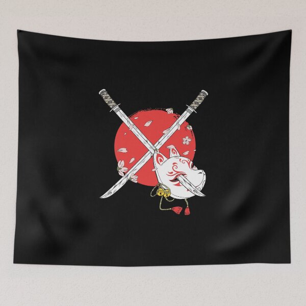 Item preview, Crossed Japanese Samurai Swords designed and sold by ThisIsMugLife.
