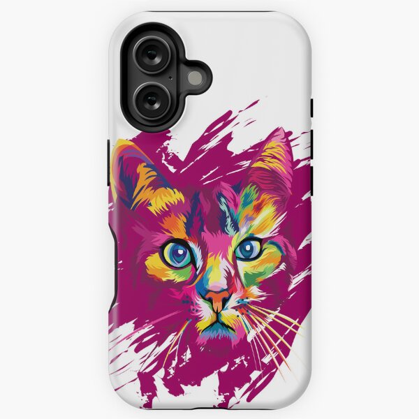 Artikel-Vorschau von  Niedliche Haustier-Katzen-Telefon-Hülle für iPhone Samsung – niedliche Katzen-Muster-Hülle – Shirt-Katze – niedliche Kate, designt und verkauft von tangershop1.