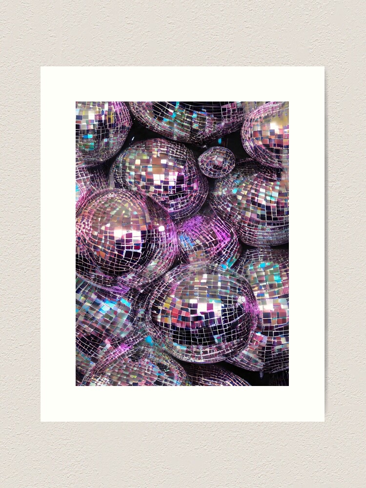 Gold Disco Balls Art Board Print for Sale by newburyboutique