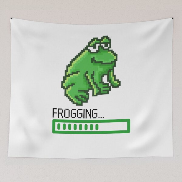 Item preview,  Loading frogging frog, Funny froggy designed and sold by T-Look.