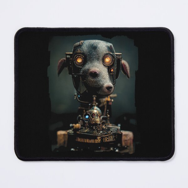 Item preview, Robot Animal Cyborg Dog | Science Fiction Art designed and sold by TMBTM.