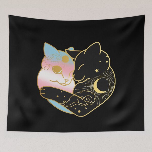 Item preview, Transgender Celestial Cat Heart designed and sold by Clara Hollins.