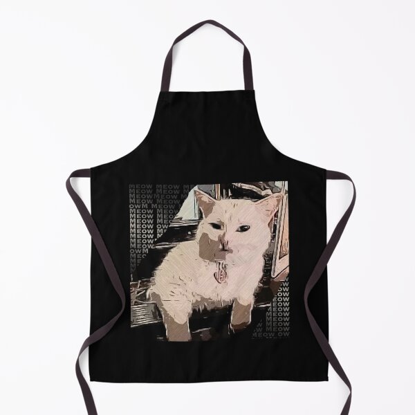 Item preview, Famous Popular meme Cat OIL PAINTING style Artwork With MEOW Typography designed and sold by M-Osamah.
