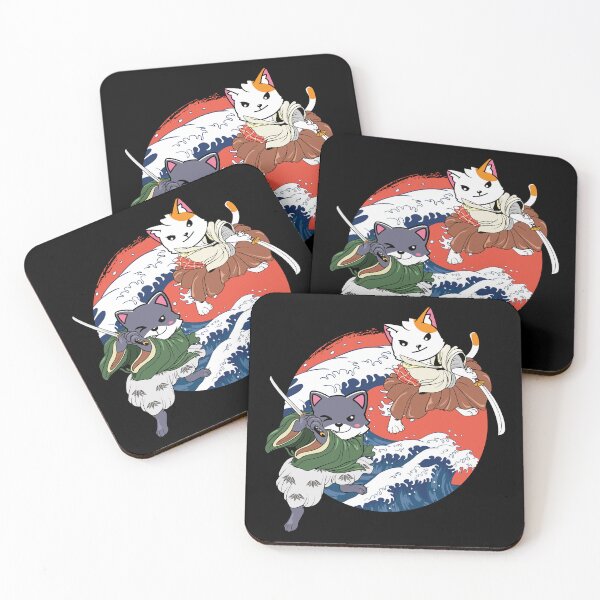 Item preview, Japanese Cat Samurais designed and sold by ThisIsMugLife.