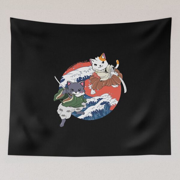 Item preview, Japanese Cat Samurais designed and sold by ThisIsMugLife.