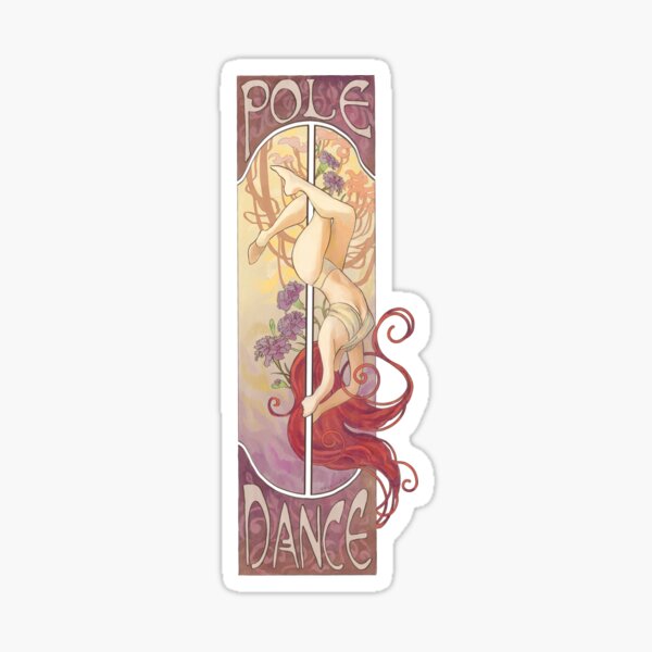 Pole Dancing Sticker For Sale By Theandra Redbubble 7034