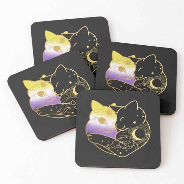 Item preview, Corazón de gato celestial no binario designed and sold by Clara Hollins.