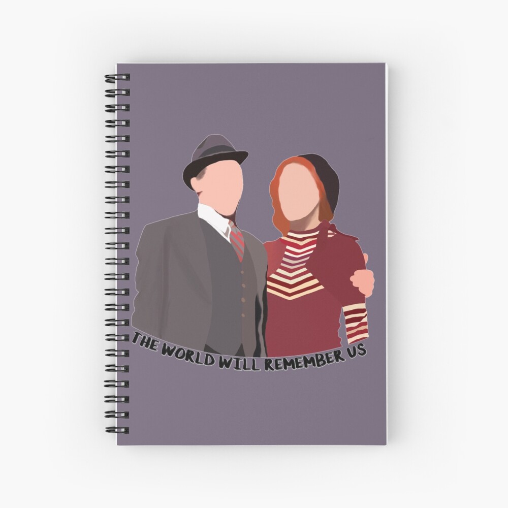  the world will remember us bonnie and clyde spiral notebook by