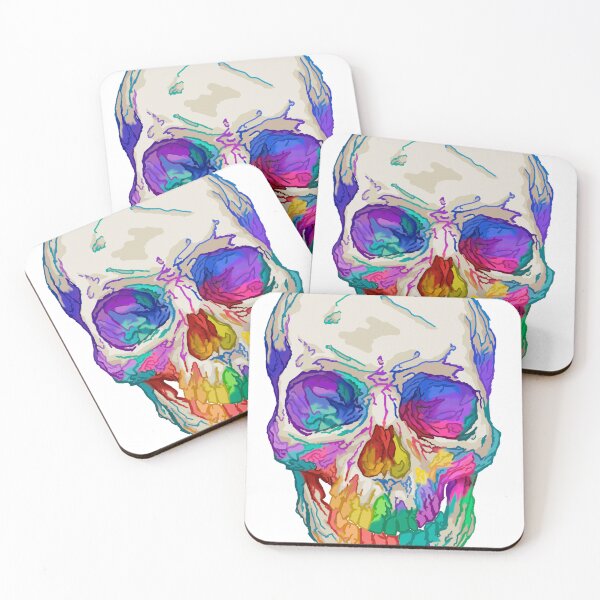 Item preview, colorful skull designed and sold by davidaagr.