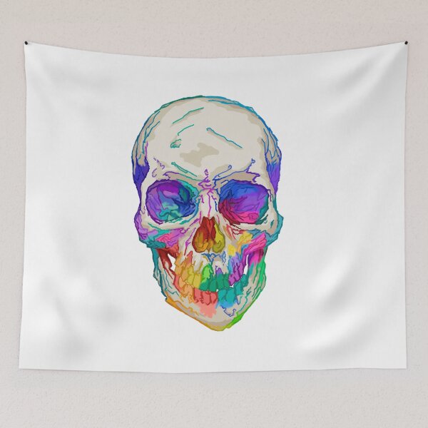 Item preview, colorful skull designed and sold by davidaagr.