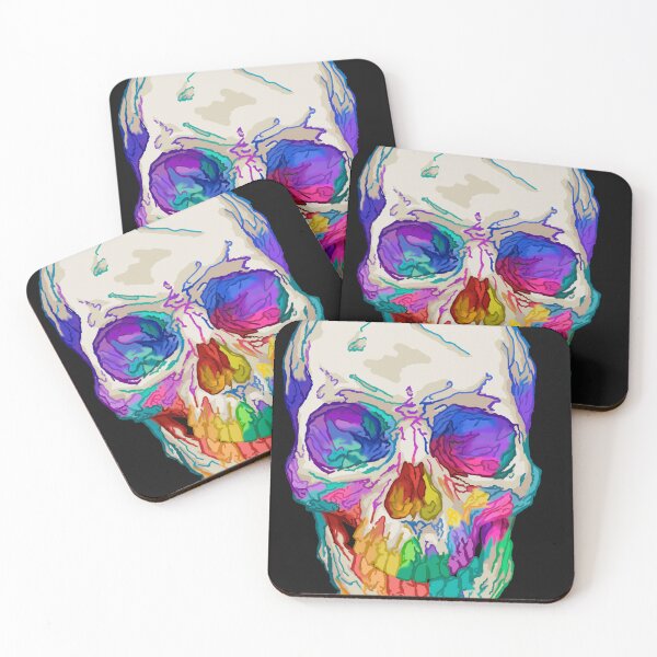 Item preview, Copy of colorful skull designed and sold by davidaagr.