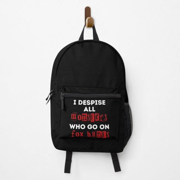 Item preview, I Despise All Monsters Who Go On Fox Hunts - Red and Black Design designed and sold by WritetheWrongs.