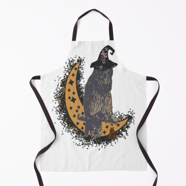 Item preview, Bird Witch with hat in the moon designed and sold by SYMEshop.