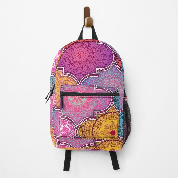 Item preview, Colorful Ethnic Indian Abstract Floral Tiles pattern designed and sold by Art-by-Geoff.