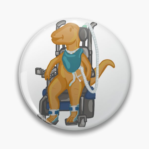 Item preview, Custom Order Velociraptor (Motorized Wheelchair, trach, Gtube, AFOs) designed and sold by InclusiveDinos.