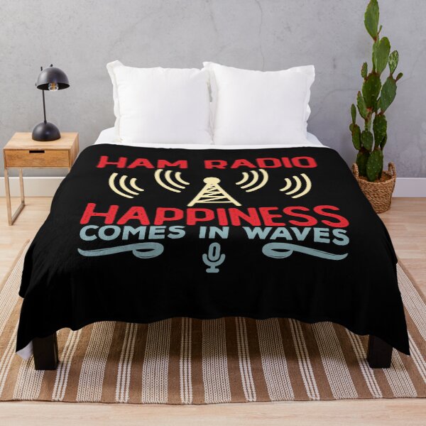 Item preview, Funny Ham Radio Happiness comes in Waves designed and sold by wingstar.