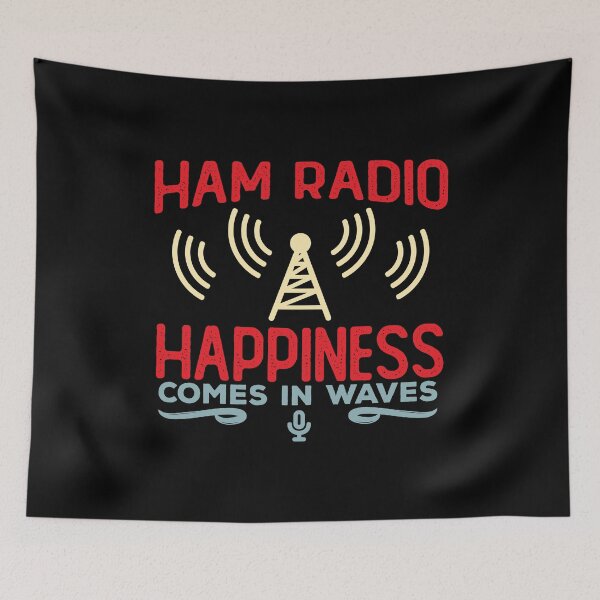 Item preview, Funny Ham Radio Happiness comes in Waves designed and sold by wingstar.