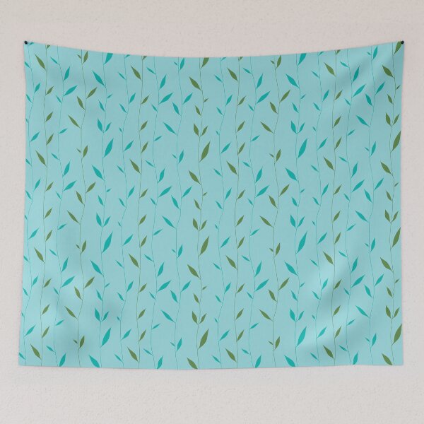 Item preview, Falling Leaves turquoise designed and sold by Anakathrin.