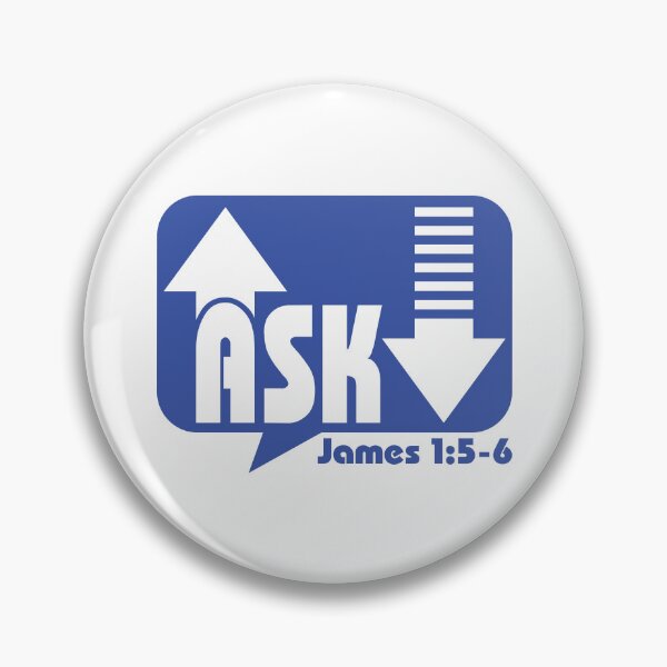 Item preview, Ask James 1:5-6 New Testament Christian designed and sold by Deep End Design.