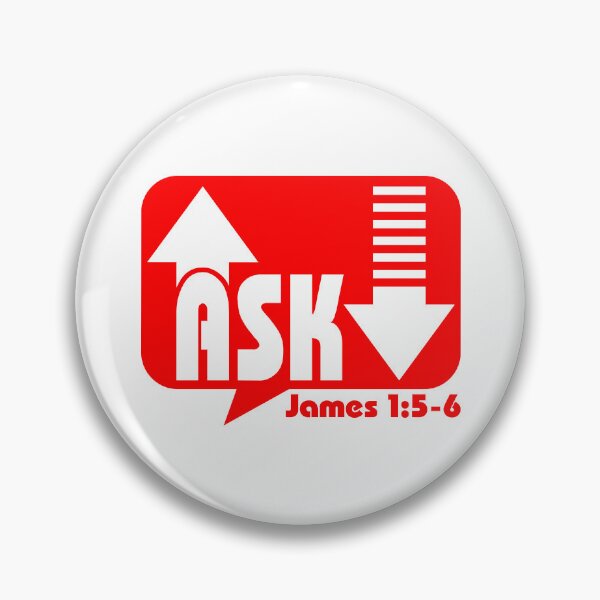 Item preview, Ask James 1:5-6 New Testament Christian designed and sold by Deep End Design.