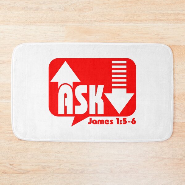 Item preview, Ask James 1:5-6 New Testament Christian designed and sold by Deep End Design.