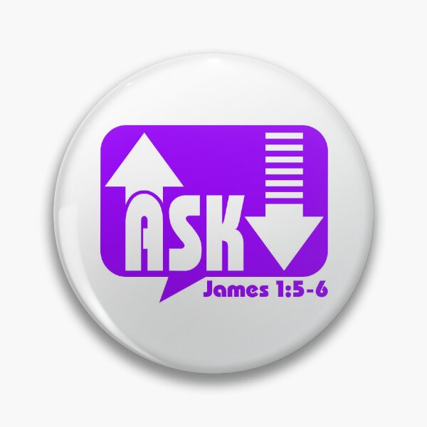 Item preview, Ask James 1:5-6 New Testament Christian designed and sold by Deep End Design.
