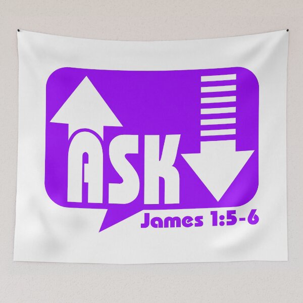 Item preview, Ask James 1:5-6 New Testament Christian designed and sold by Deep End Design.
