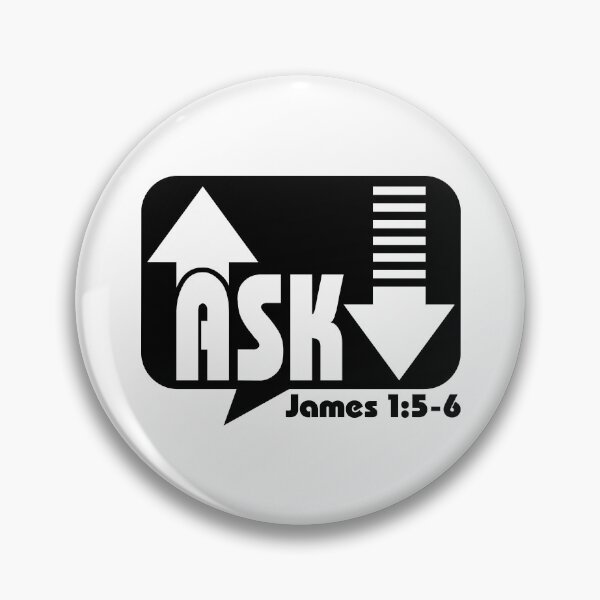 Item preview, Ask James 1:5-6 New Testament Christian designed and sold by Deep End Design.
