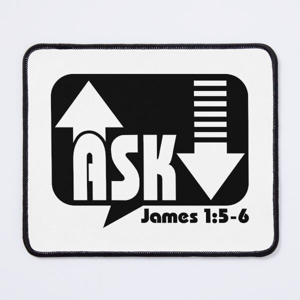 Item preview, Ask James 1:5-6 New Testament Christian designed and sold by Deep End Design.