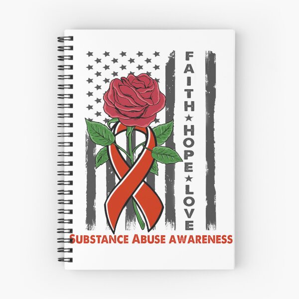Item preview, Faith Hope Love Substance Abuse Awareness American Flag designed and sold by Kohend.