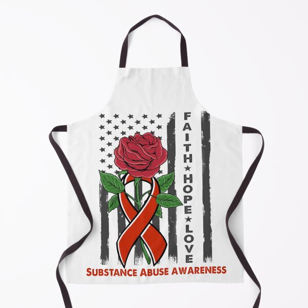 Item preview, Faith Hope Love Substance Abuse Awareness American Flag designed and sold by Kohend.
