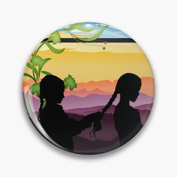 Item preview, SISTERS PREPARING FOR BED AT SUNSET designed and sold by Tammera.