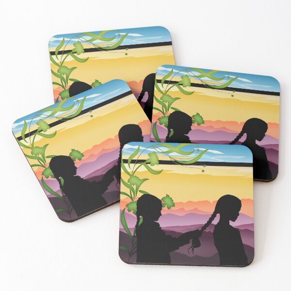 Item preview, SISTERS PREPARING FOR BED AT SUNSET designed and sold by Tammera.