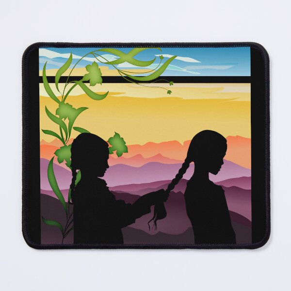 Item preview, SISTERS PREPARING FOR BED AT SUNSET designed and sold by Tammera.