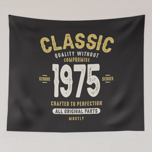 Item preview, Classic 1975 - 47th birthday Retro Vintage designed and sold by cidolopez.