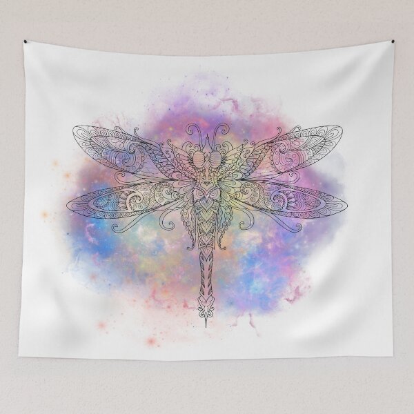 Item preview, Watercolor Galaxy Mandala Dragonfly designed and sold by Minima-Vulpes.