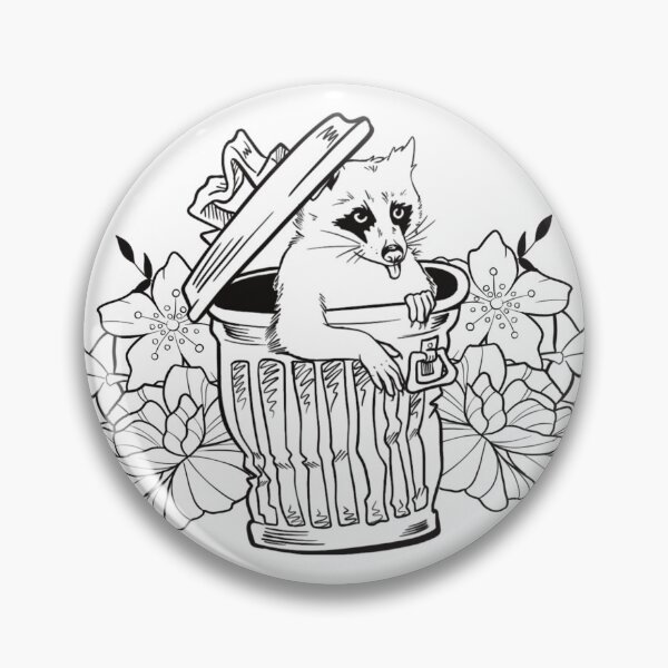 Artikelvorschau, Müll Panda - Blackwork entworfen und verkauft von ThatsKeanke.
