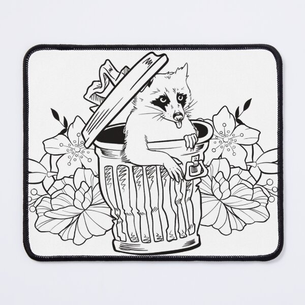 Item preview, Trash Panda - Blackwork designed and sold by ThatsKeanke.