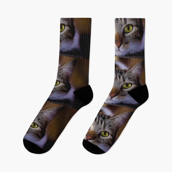 Item preview, sweet cat with green eyes designed and sold by ricobarinas.