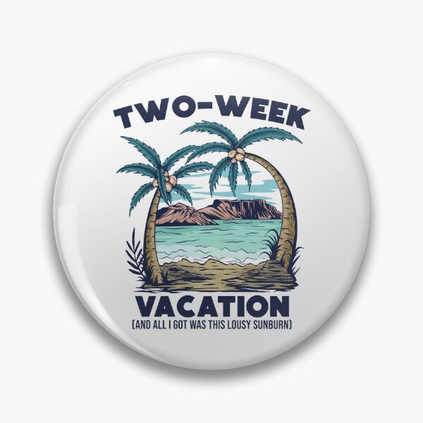 Item preview, Retro Styled Funny Summer Two Week Vacation Design designed and sold by wingstar.